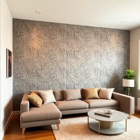 ciekawe pomysły na ścianę w salonie