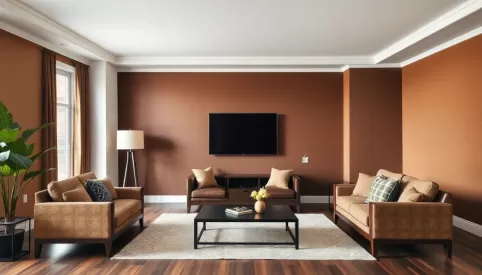 Jaki kolor ścian do ciemnobrązowych mebli