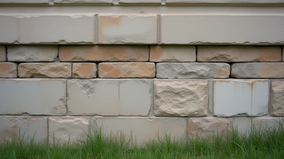 Wykończenie elewacji przy gruncie